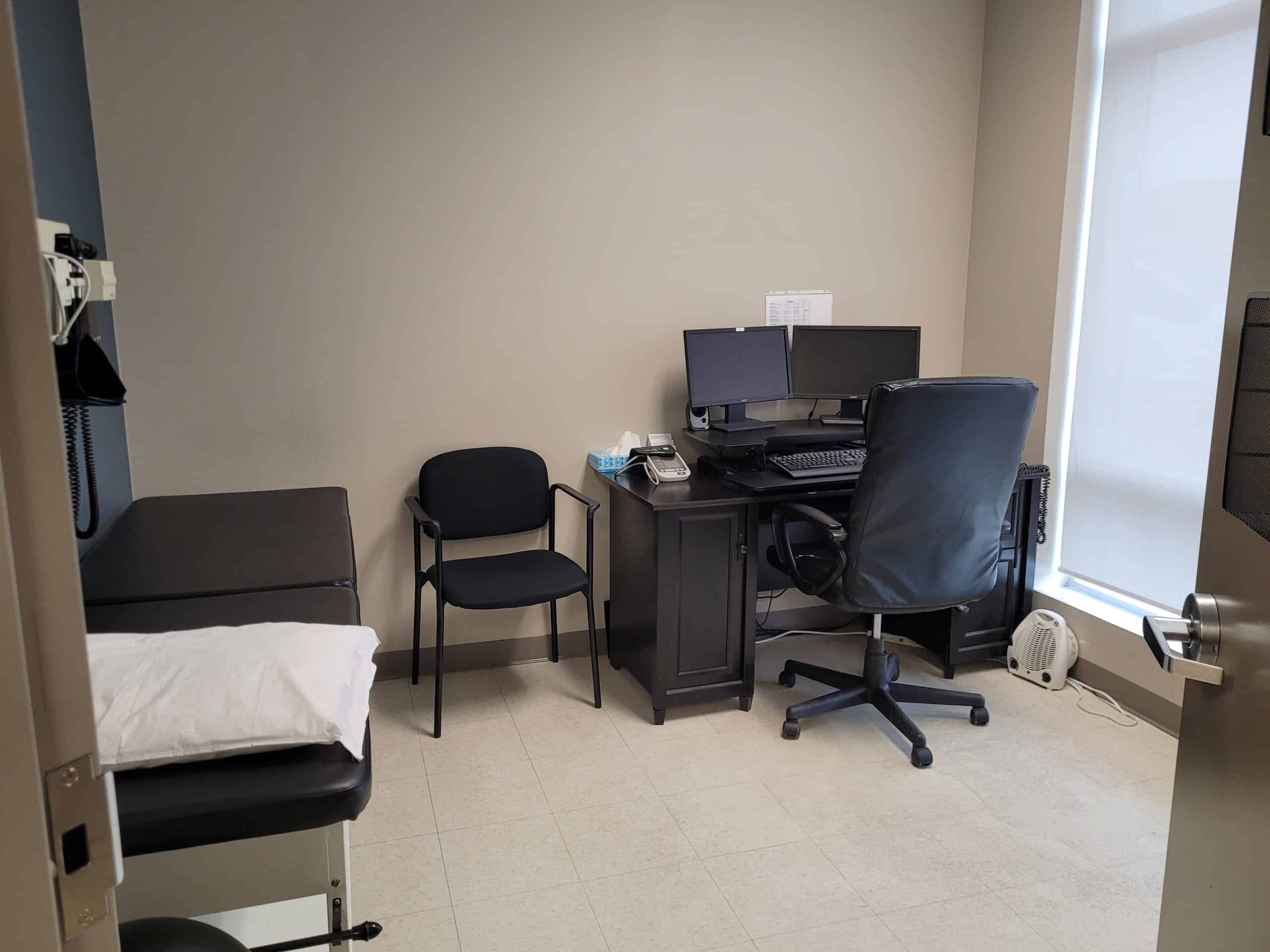 Showing inside of Alliston clinic - medical equipment