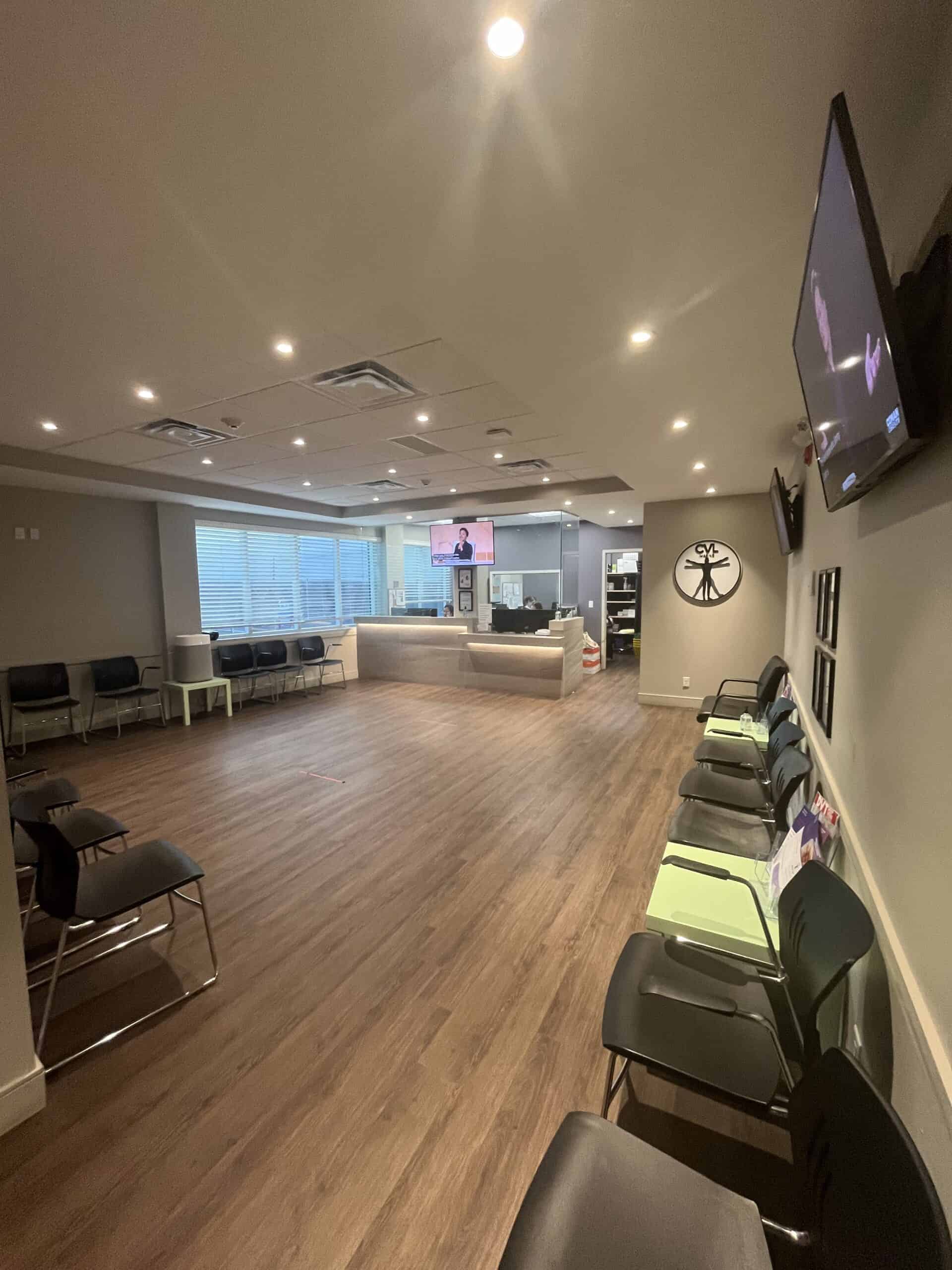 Showing inside of Newmarket clinic