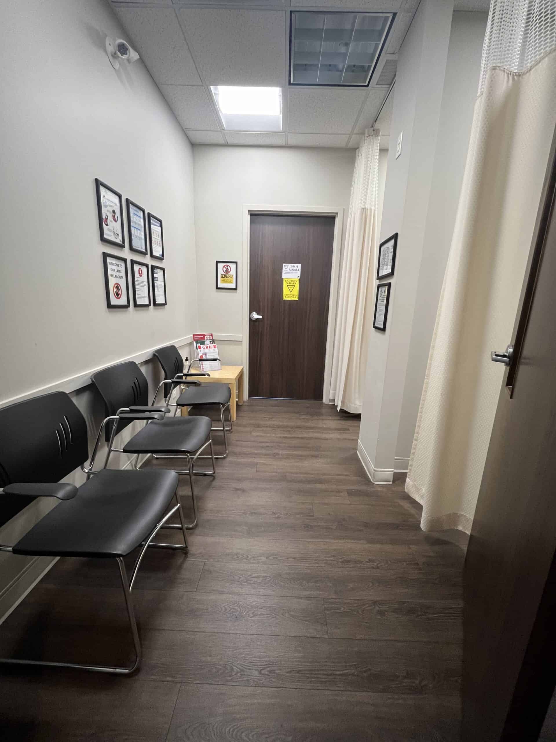 Showing inside of Newmarket clinic